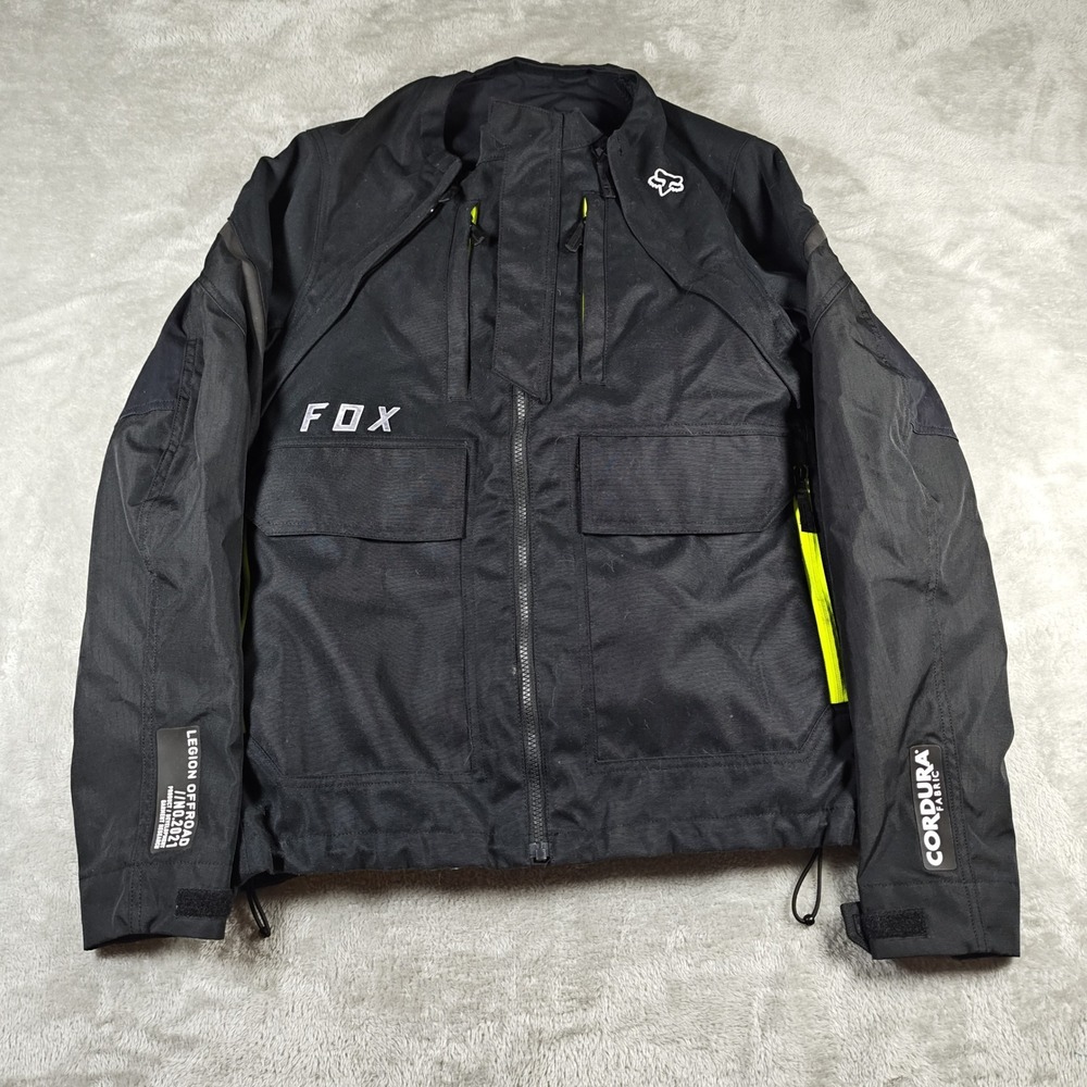 Fox Racing Legion Offroad Jacket Mens Medium Cordura Zip Off Sleeves Full Zip